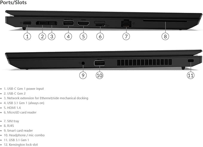 Lenovo ThinkPad L14 Gen2 Business Laptop, 14in FHD(1920x1080) Laptop L14, Quad Core i5-11th, 16GB RAM, 512GB SSD, Win11 pro(Renewed) thumbnail 4